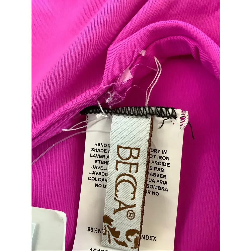 BECCA Women's Small Azalea Marble Canyon Ariyah Ring One Piece Swimsuit V4-4